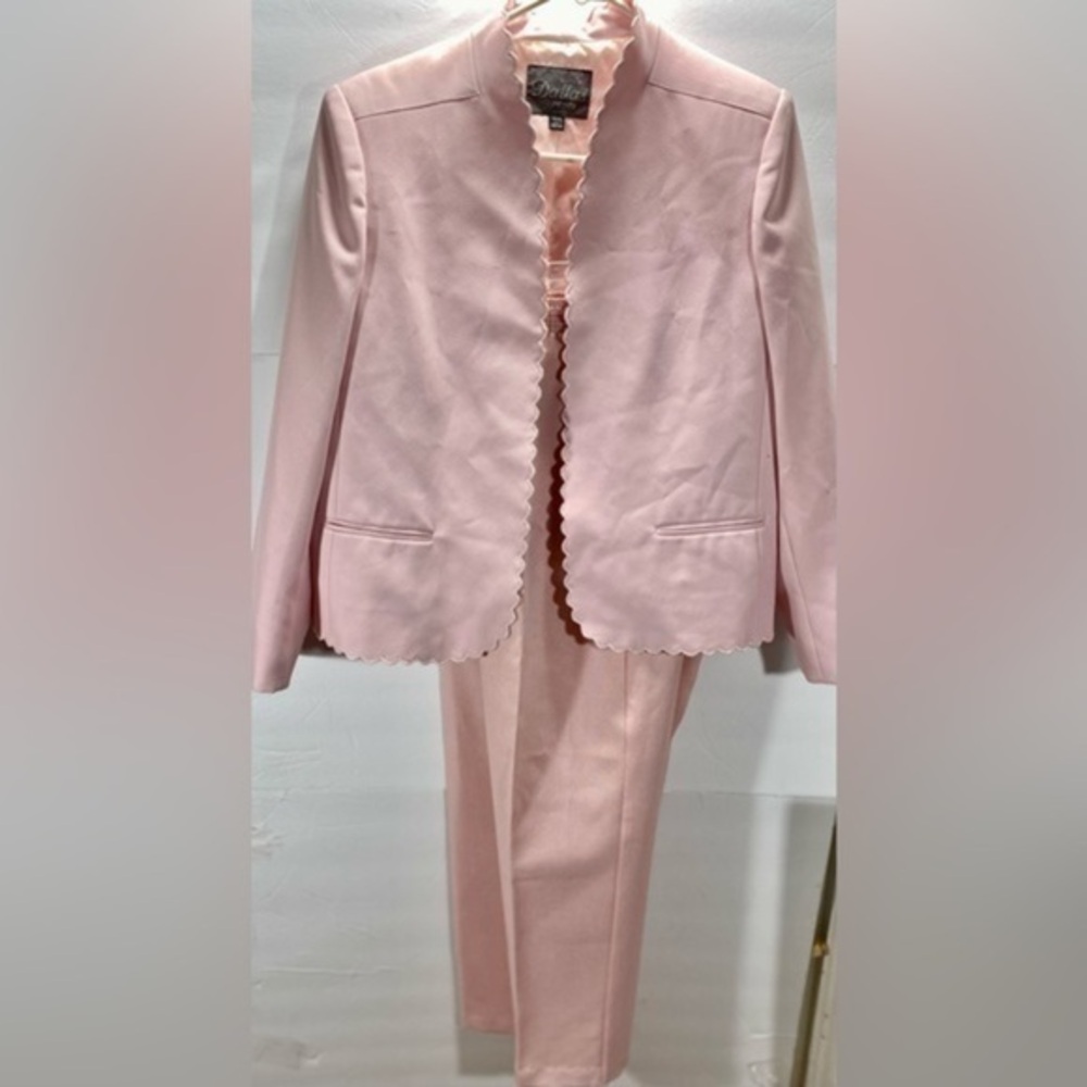 PINK SUIT: JACKET BY DALLAS SIZE 12/13; PANTS BY TAN JAY SIZE 12